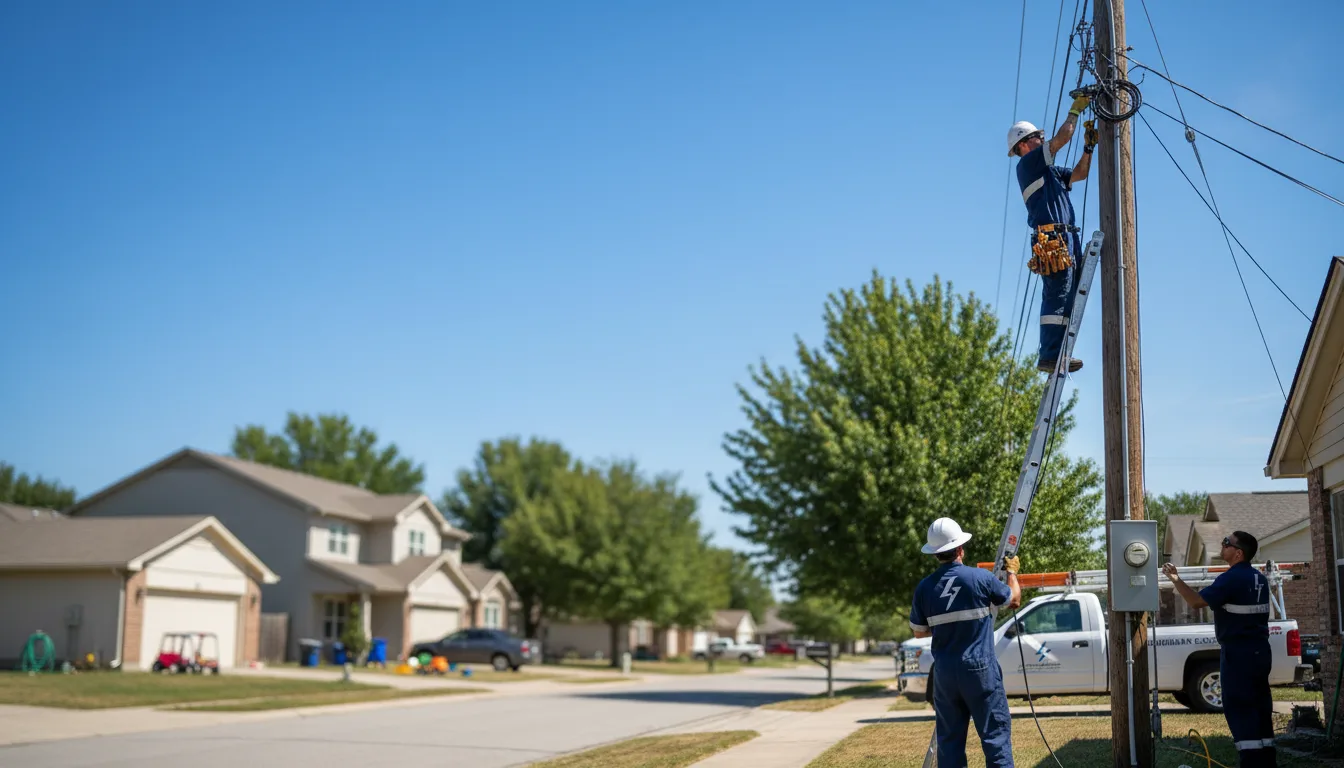 Residential electrician providing installation services in Tiff City, MO